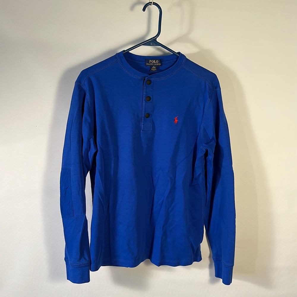 Polo Ralph Lauren Royal Blue Henley Boy’s Long Sleeve Shirt
